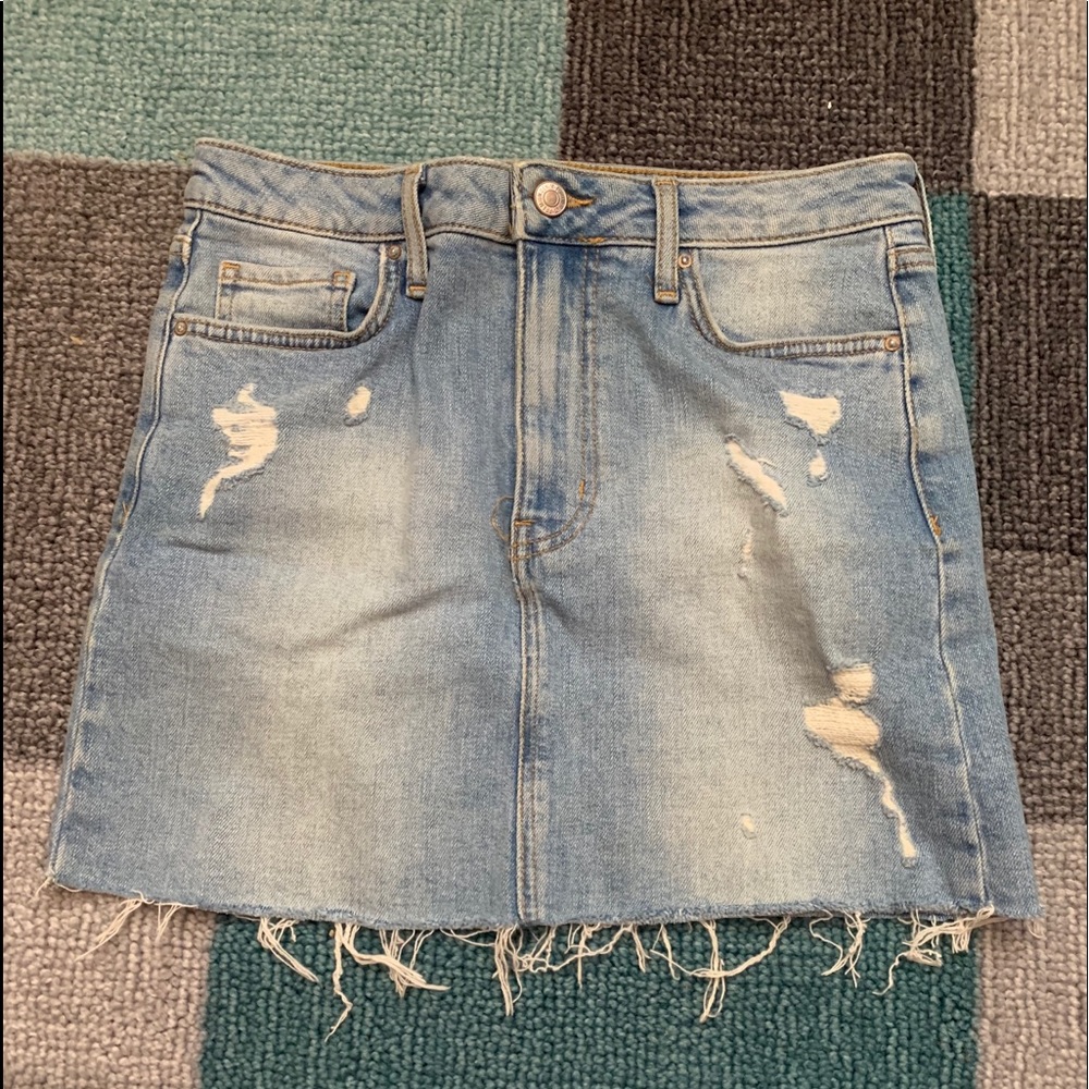Forever21 blue denim skirt